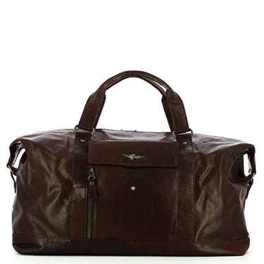 Aeronautica Militare Borsone viaggio in vera pelle VINTAGE AM306-MO im Sale